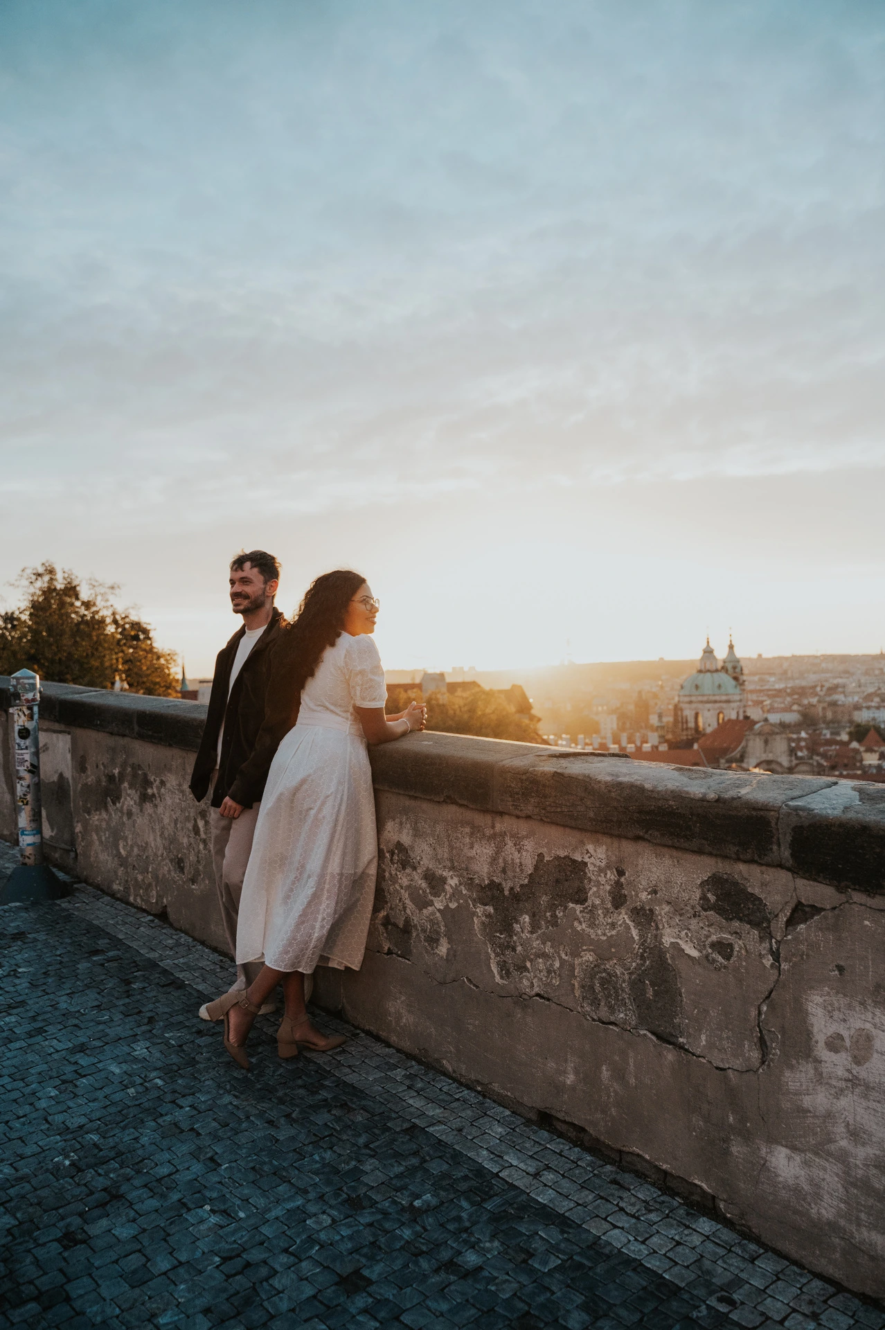 An Anniversary Photoshoot at Prague Castle at Sunrise
