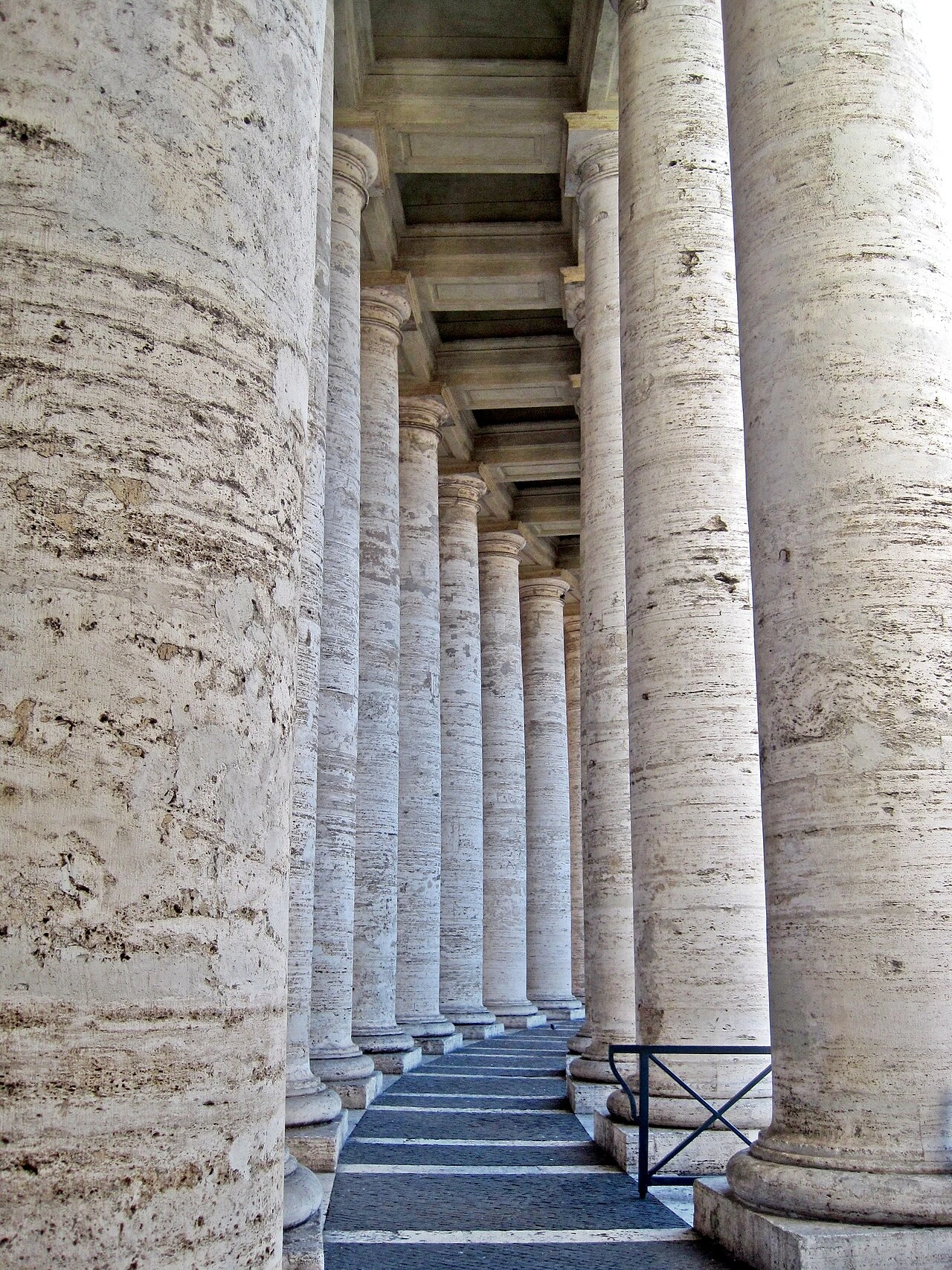 Location view of Bernini’s columns at St Peter’s Square