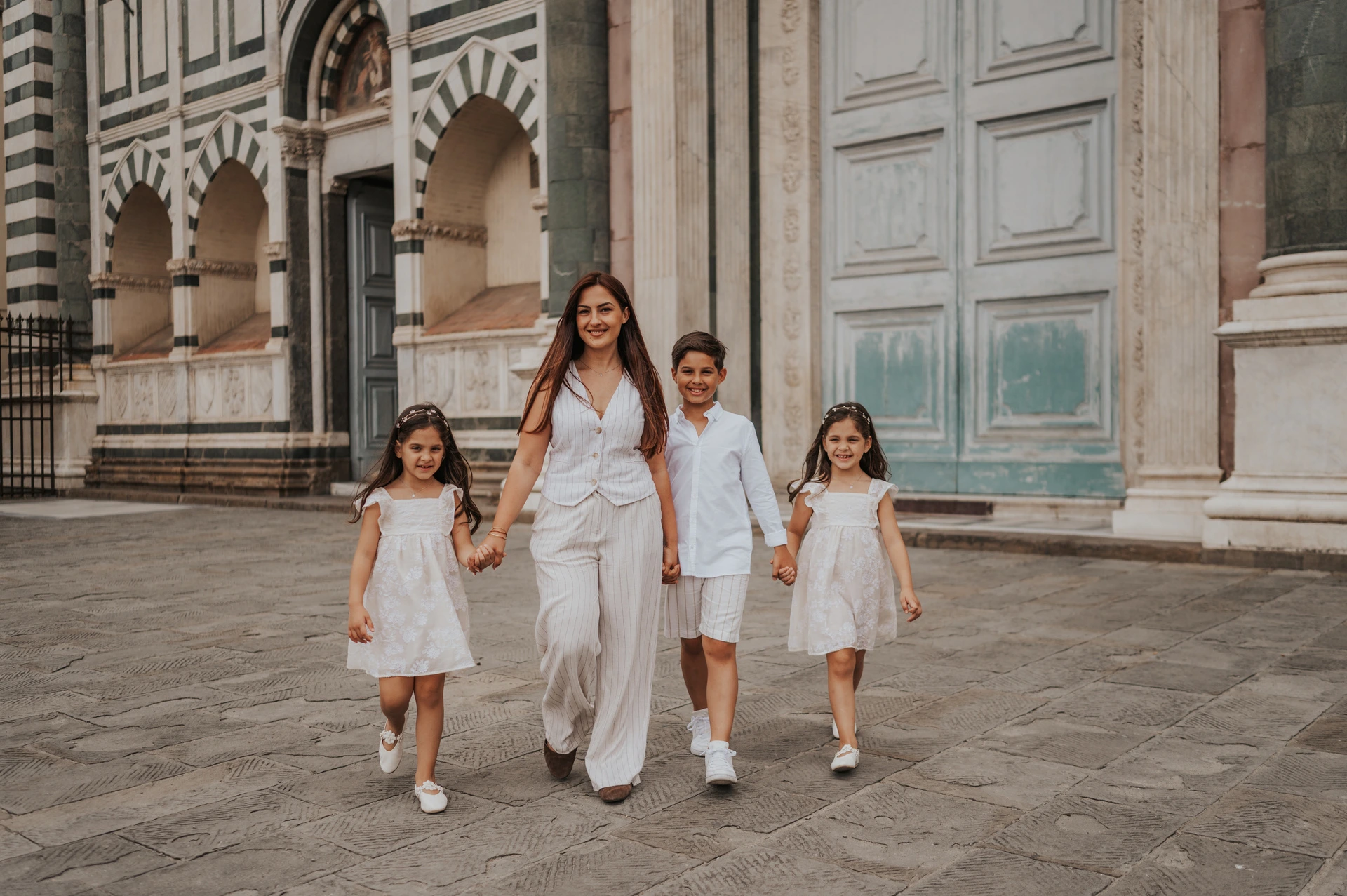 A Family Photoshoot at Santa Maria Novella, Florence