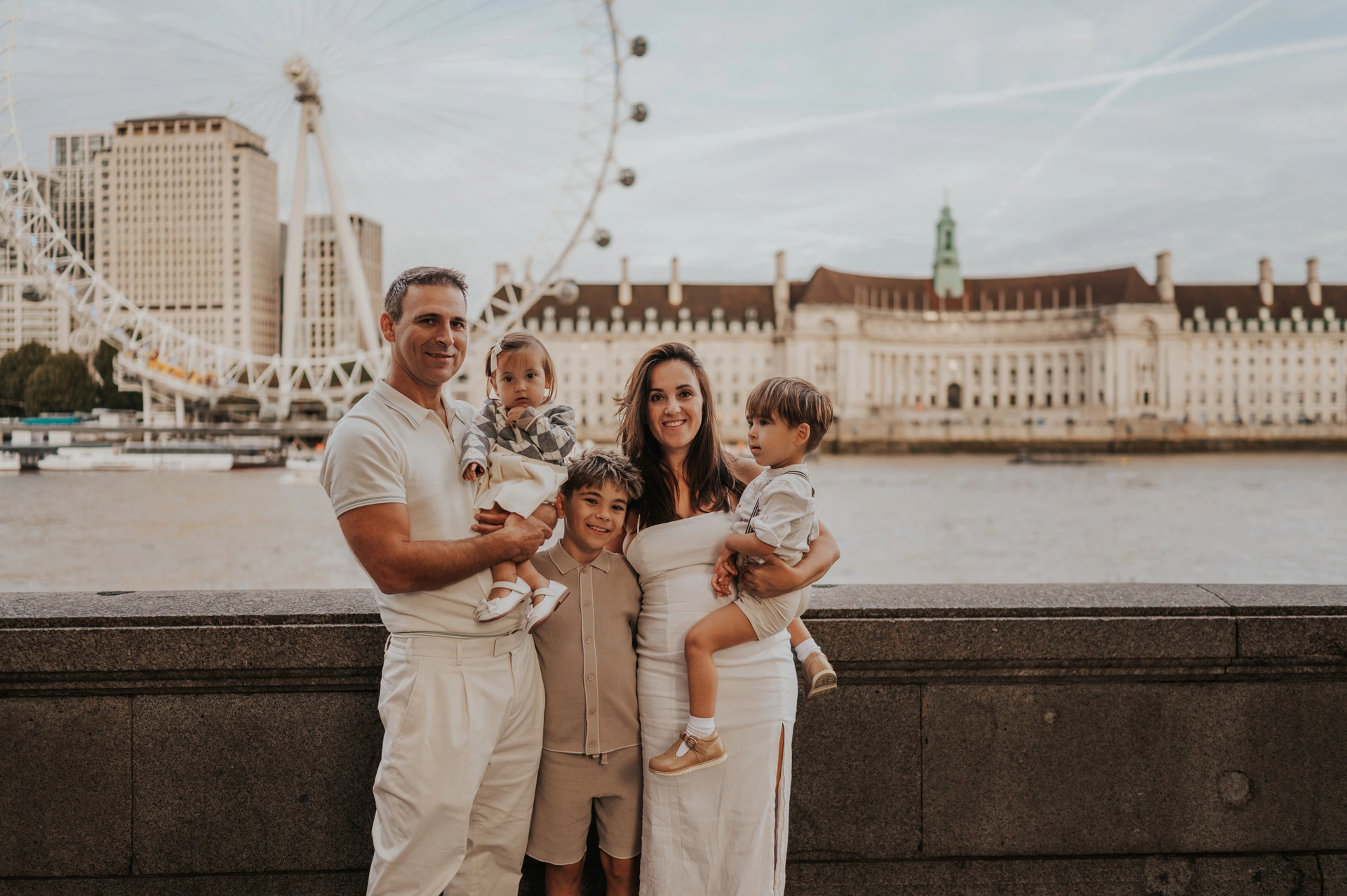 A Family Photoshoot around Big Ben and the London Eye