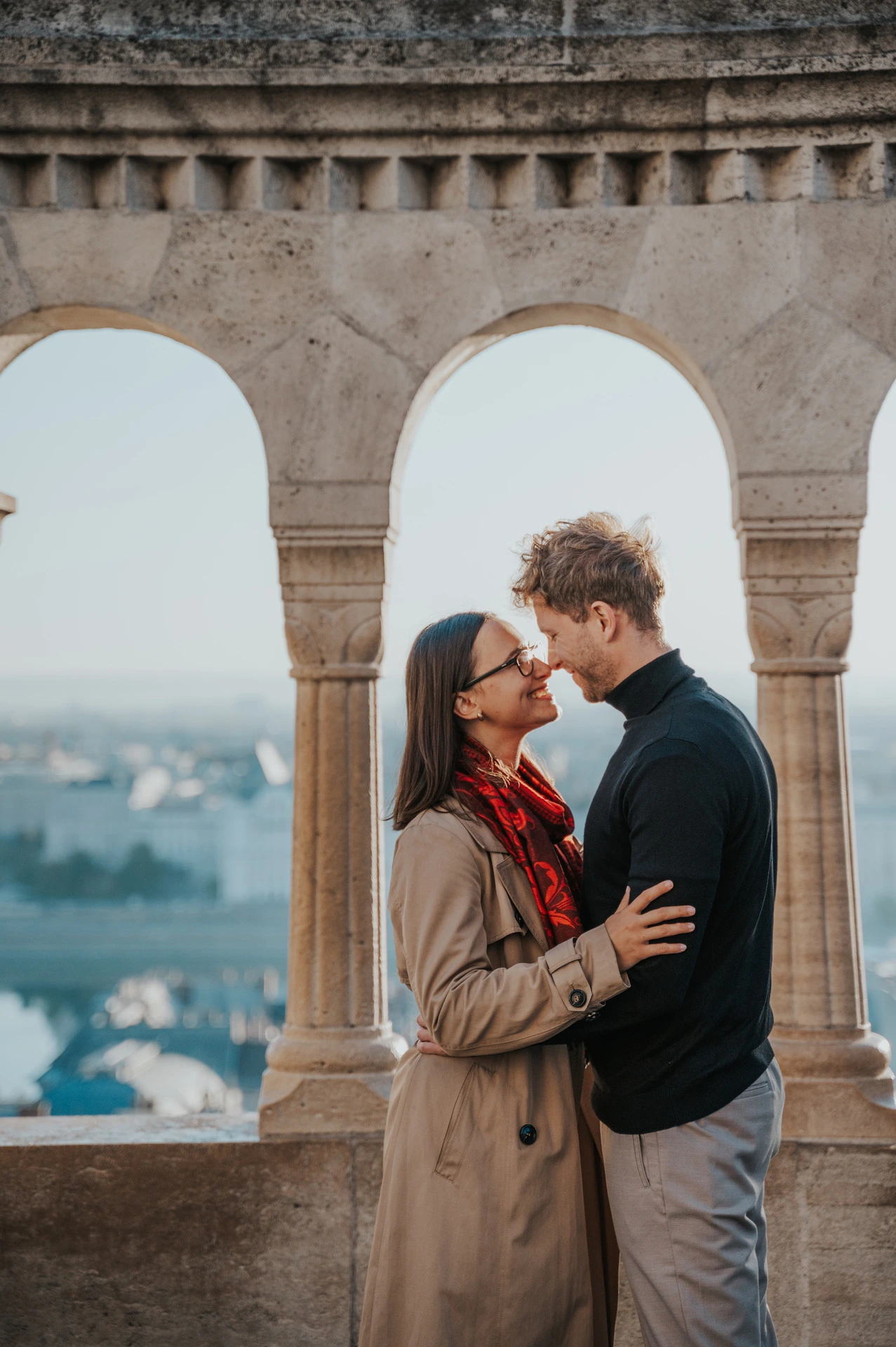 A Couple Photoshoot at Fisherman’s Bastion, Budapest