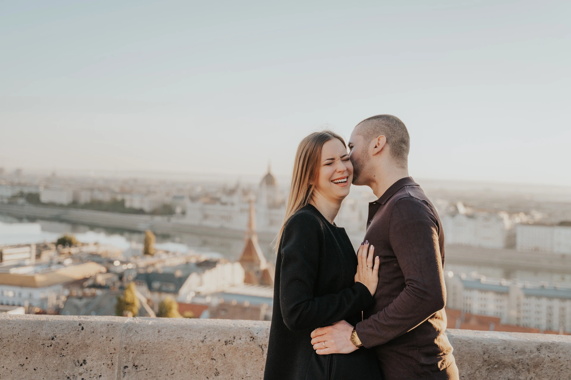Budapest Couple Photoshoot with Parliament Views