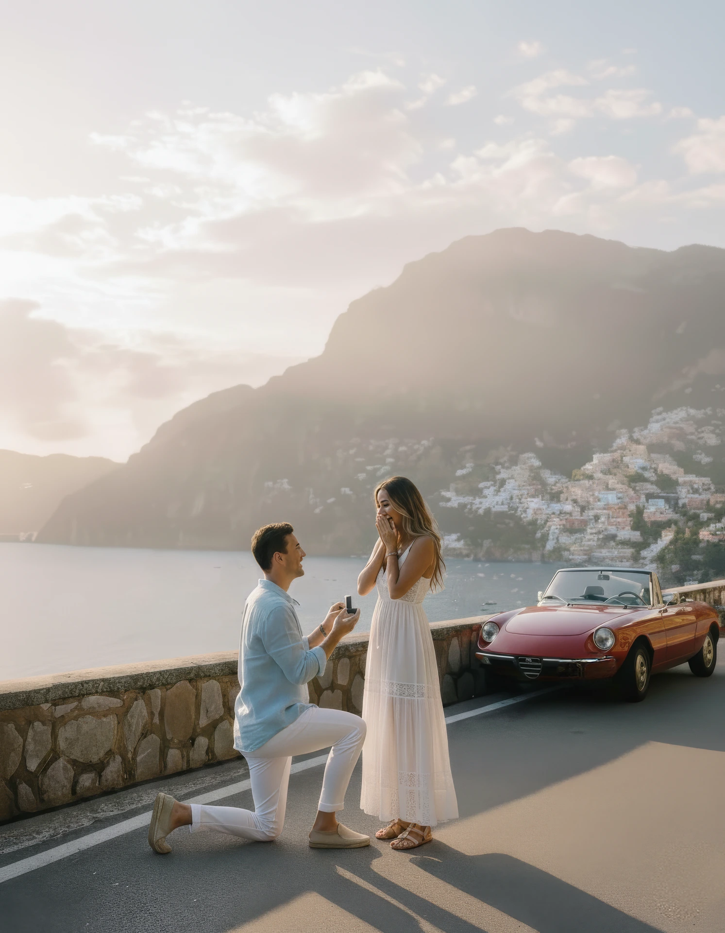 Couple during a beach walk, for the 6 Summer Proposal Locations That Feel Romantic, guide.