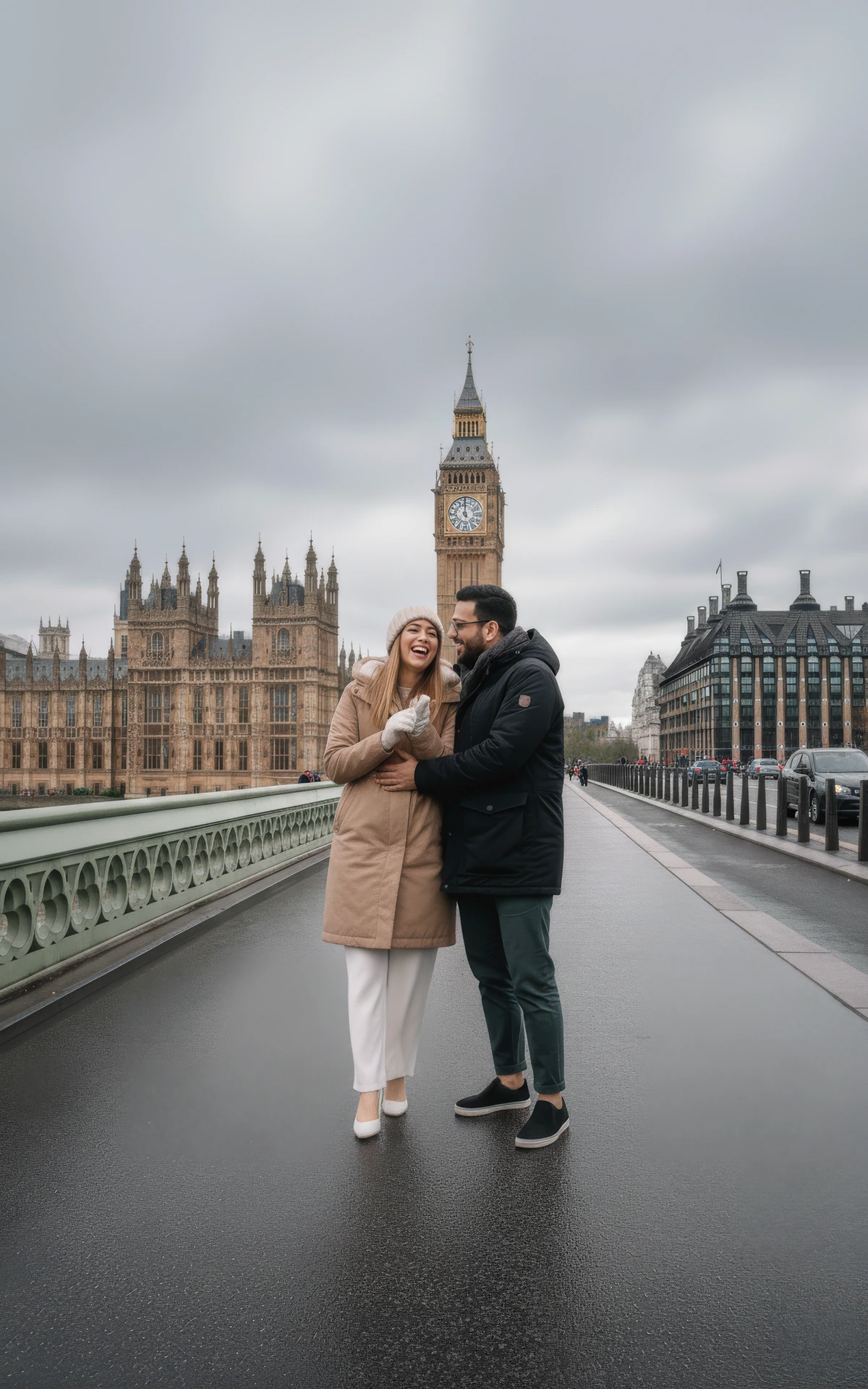 Couple during a beach walk, for the 6 Winter Proposal Locations Around the World guide.