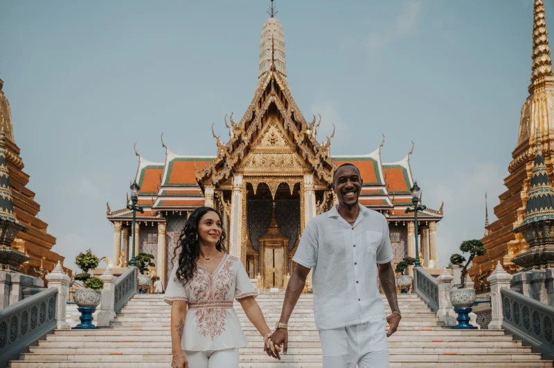 Bangkok 90 Minute Photoshoot Package Couple creating a lasting legacy during a 90-minute Bangkok photoshoot