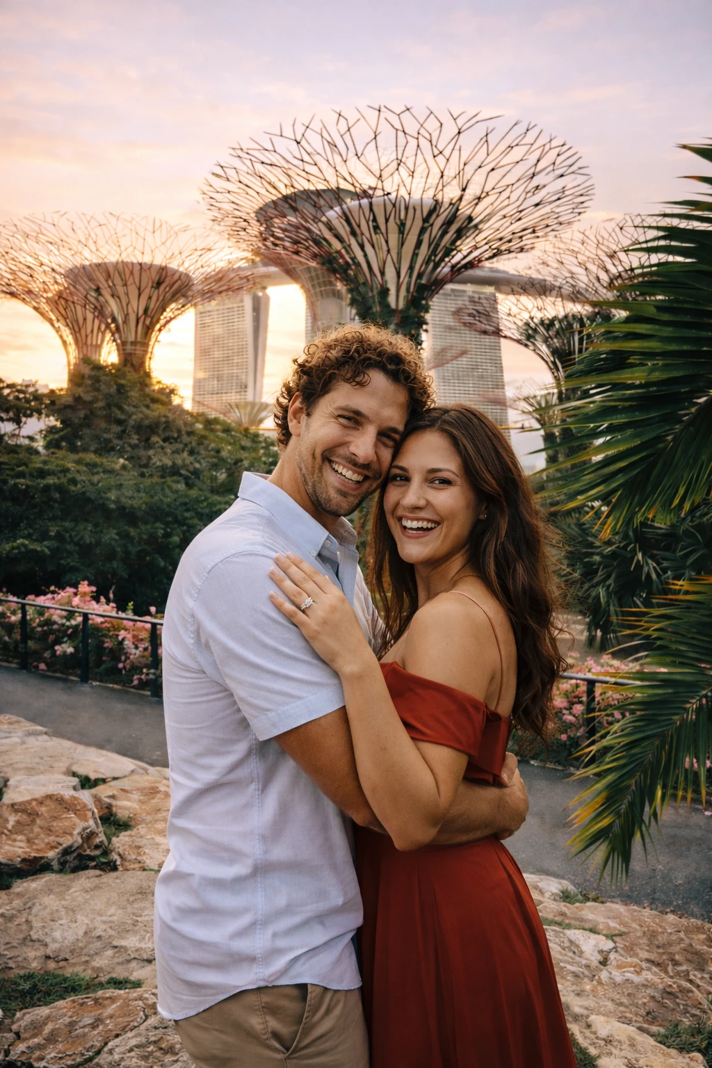 Photoshoot in Singapore during golden hour