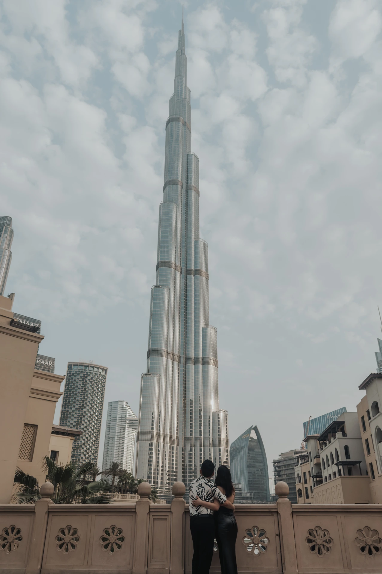Dubai proposal with Burj Khalifa view