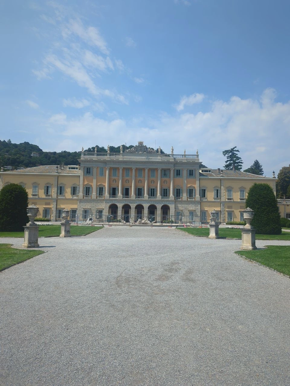 Façade of Villa Olmo in Como