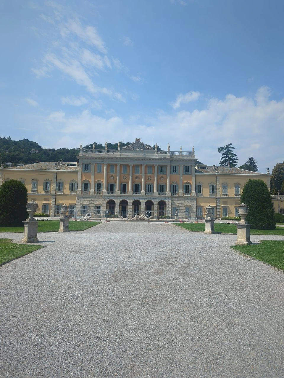 Fachada de Villa Olmo en Como Fachada de Villa Olmo en Como