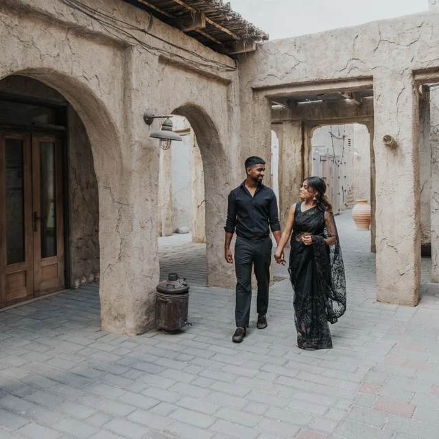 Fotoshoot in Al Seef in oud Dubai