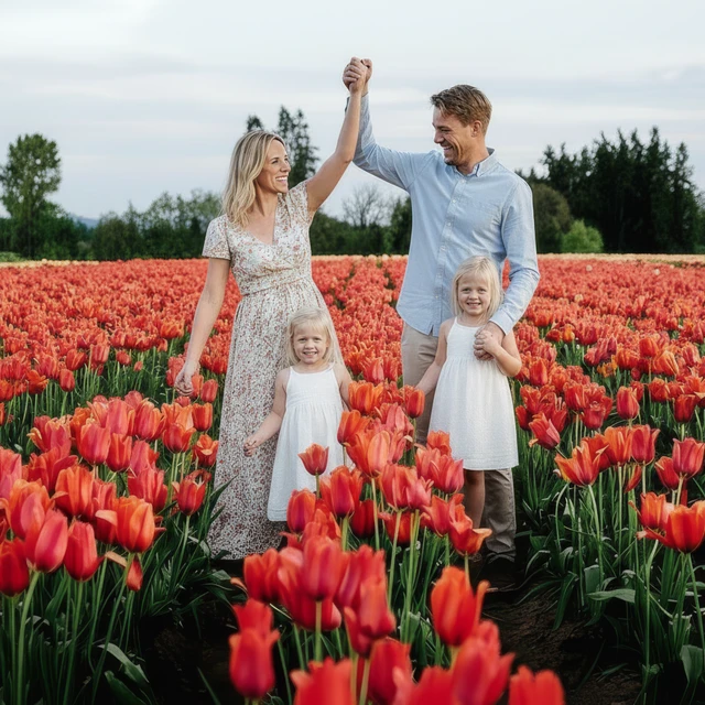 Familie fotoshoot in Amsterdam Een familie fotoshoot in de tulpenvelden rond Amsterdam