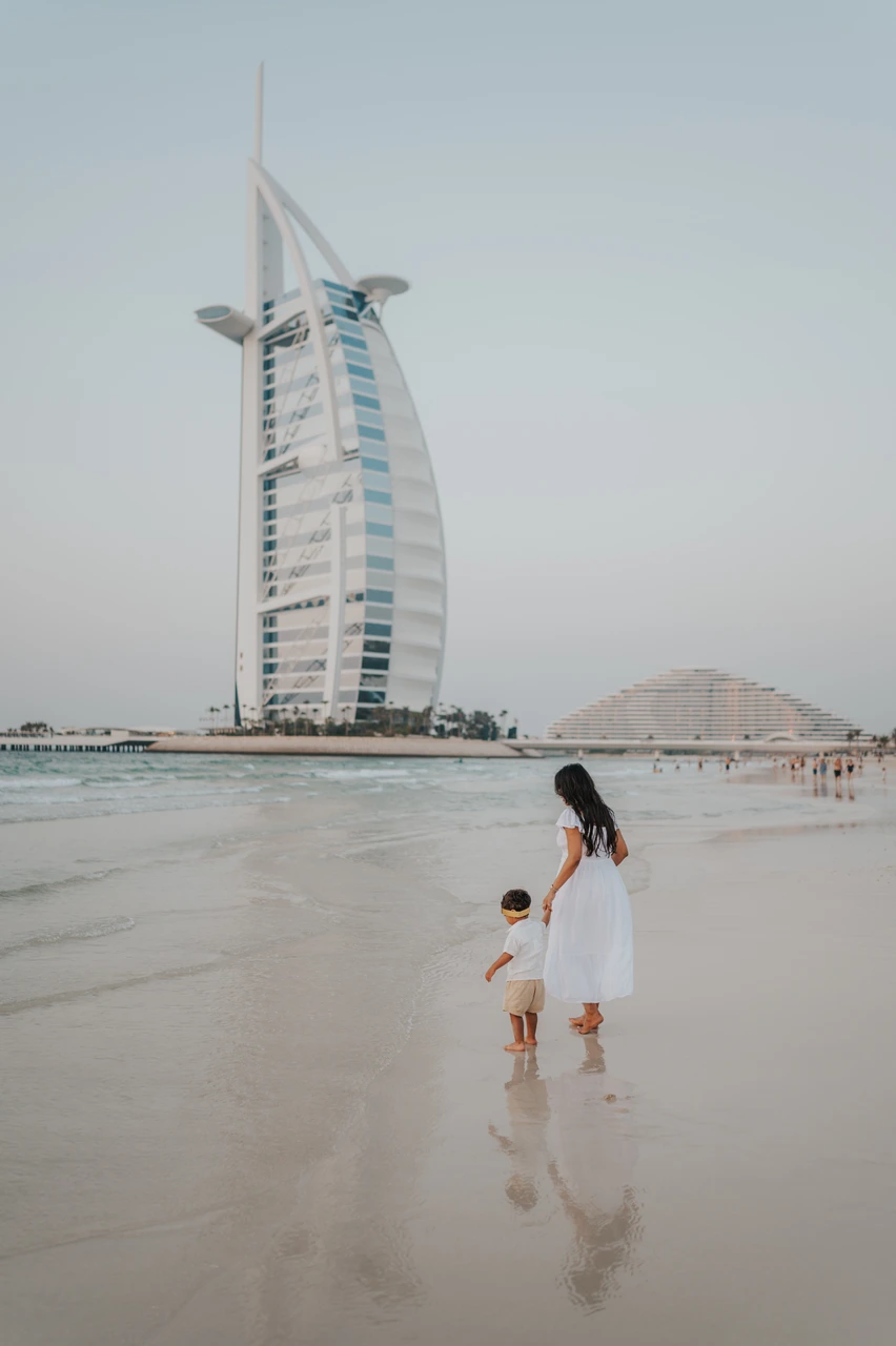 Family photoshoot at a Dubai resort Family photoshoot at a Dubai resort