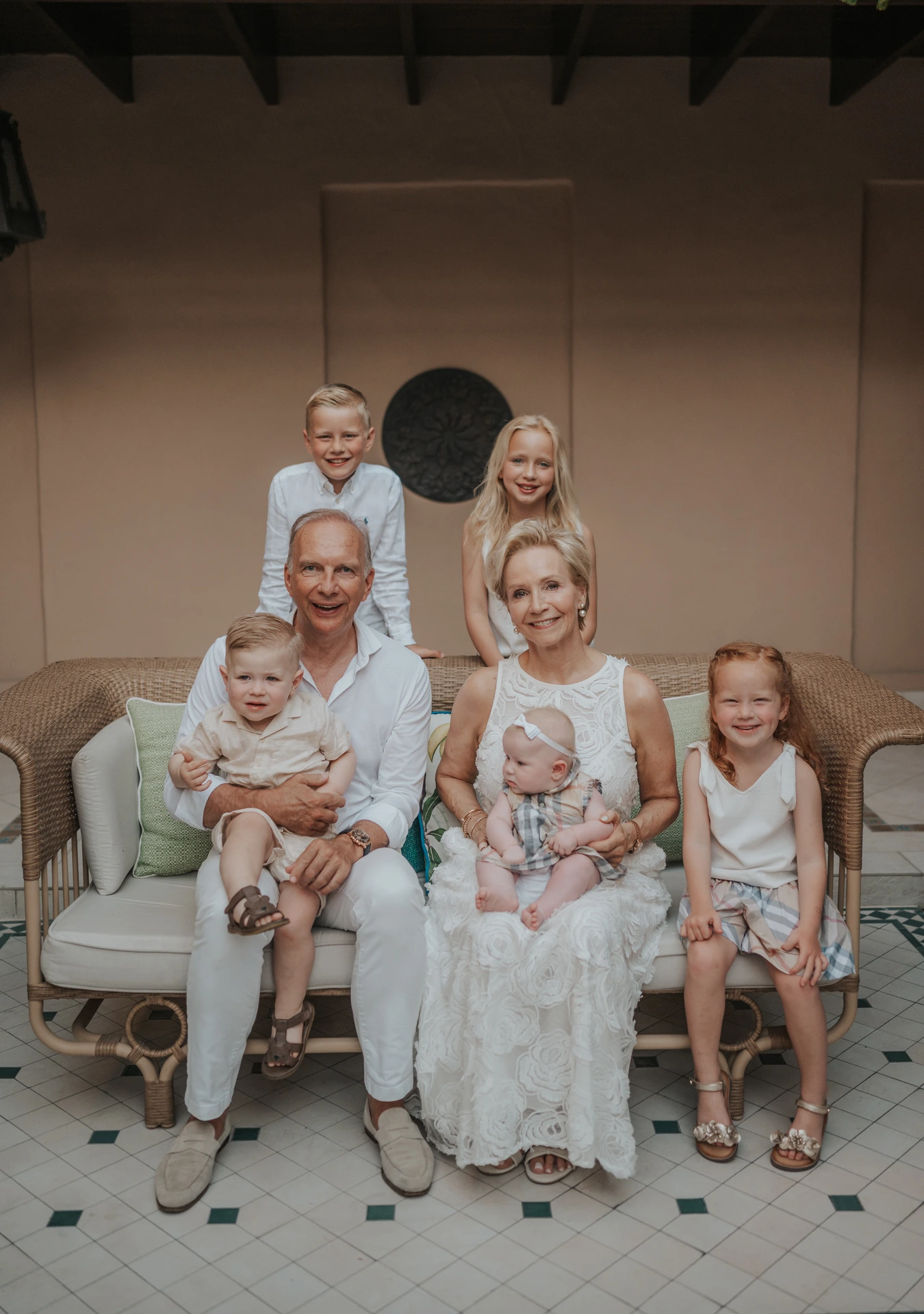 Family photoshoot at a Dubai resort