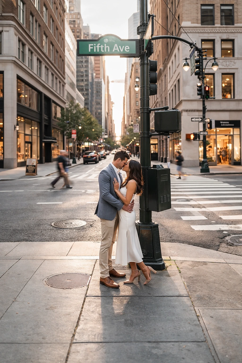 Une séance photo à New York, capturée dans un style naturel et élégant.