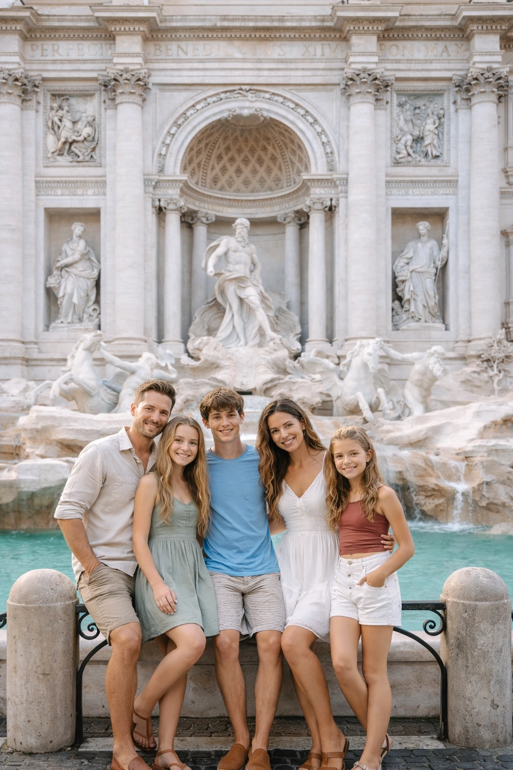 photo Rome Un couple pendant une séance photo à Rome, capturé dans un style naturel et romantique.
