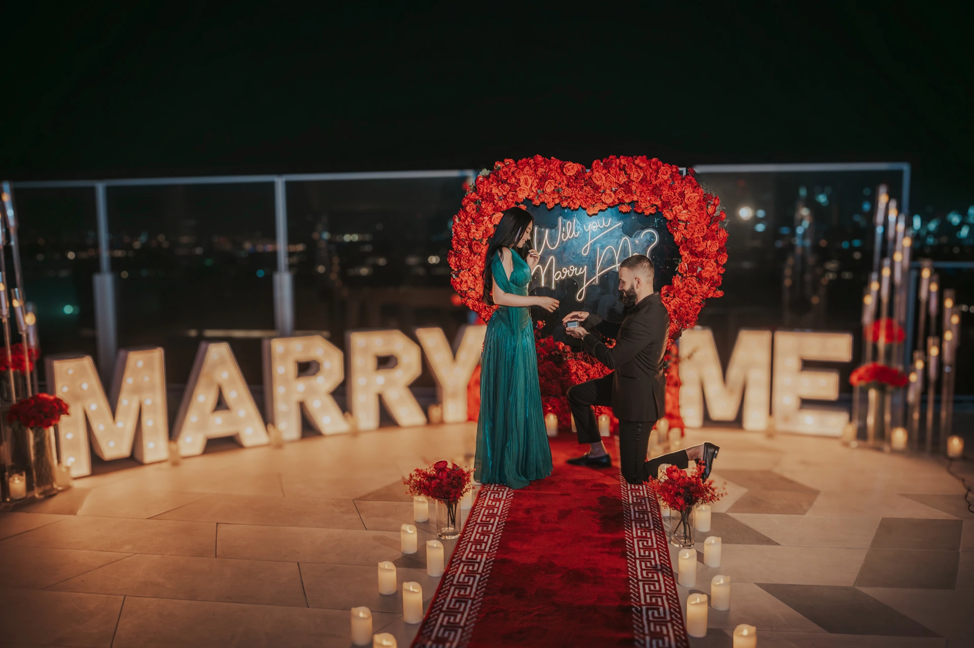 Rooftop proposal in Dubai Rooftop proposal in Dubai