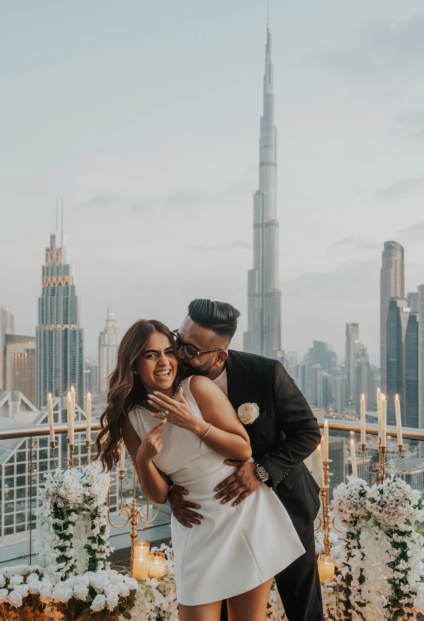 Rooftop proposal in Dubai Rooftop proposal in Dubai