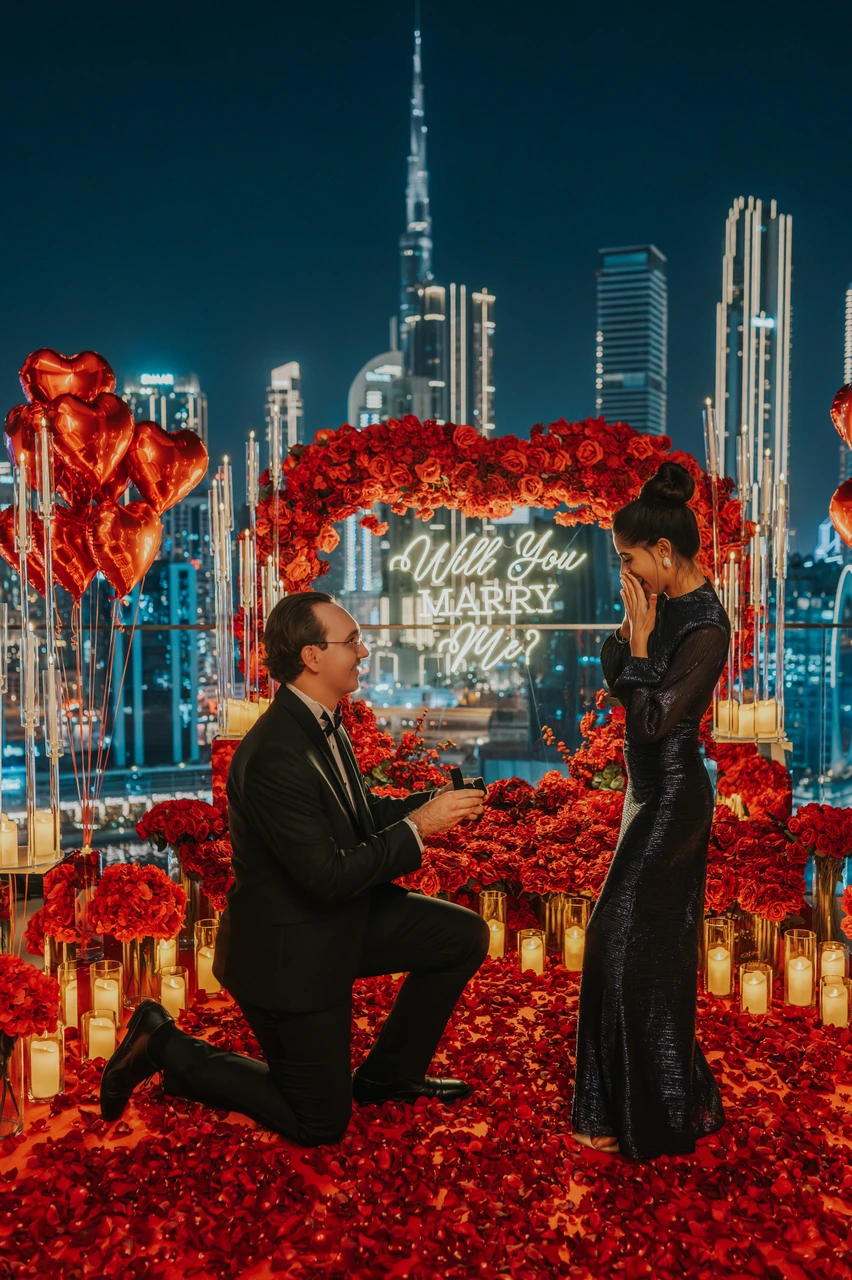 Rooftop proposal in Dubai Rooftop proposal in Dubai