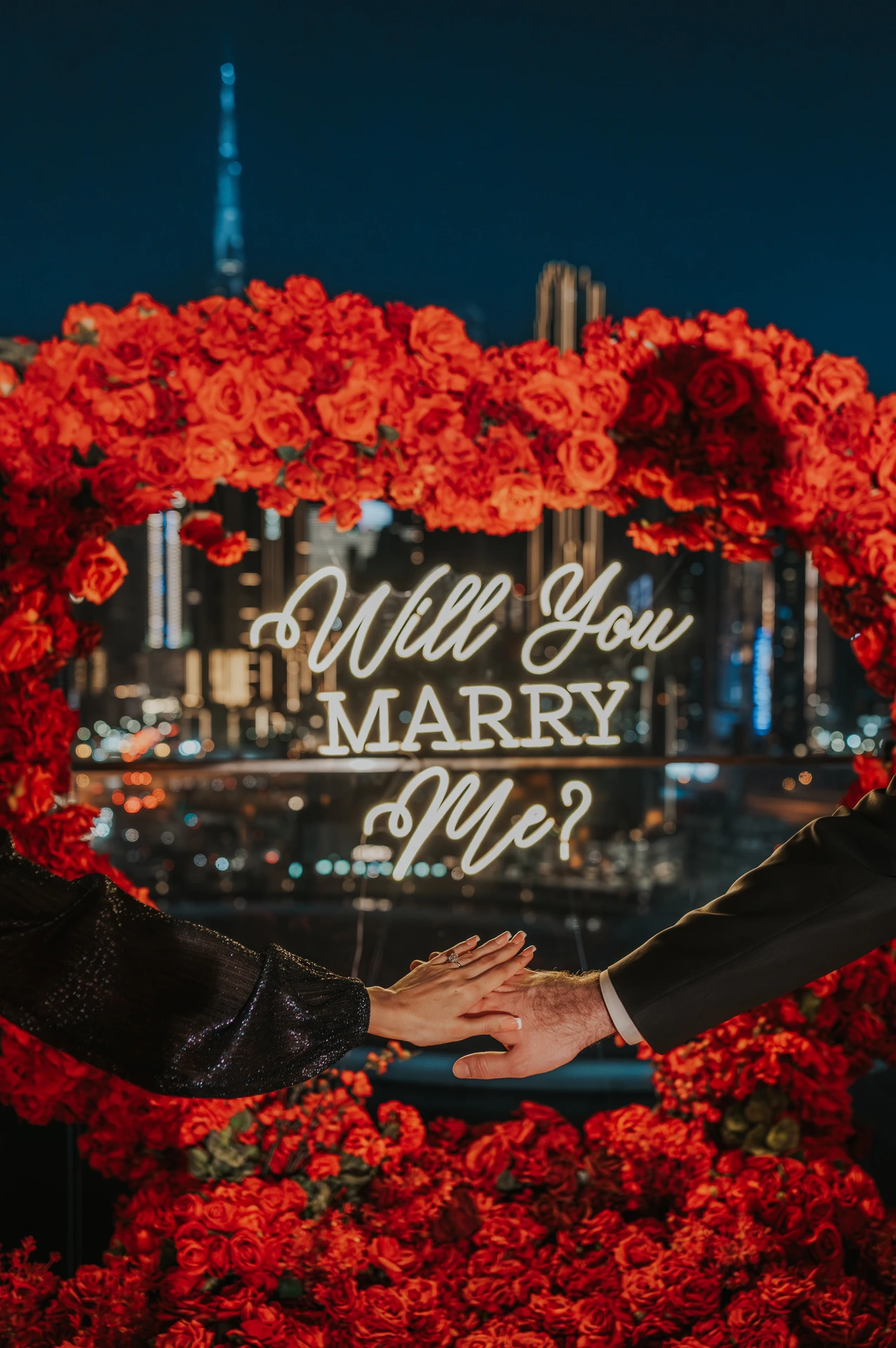 Rooftop proposal in Dubai Rooftop proposal in Dubai