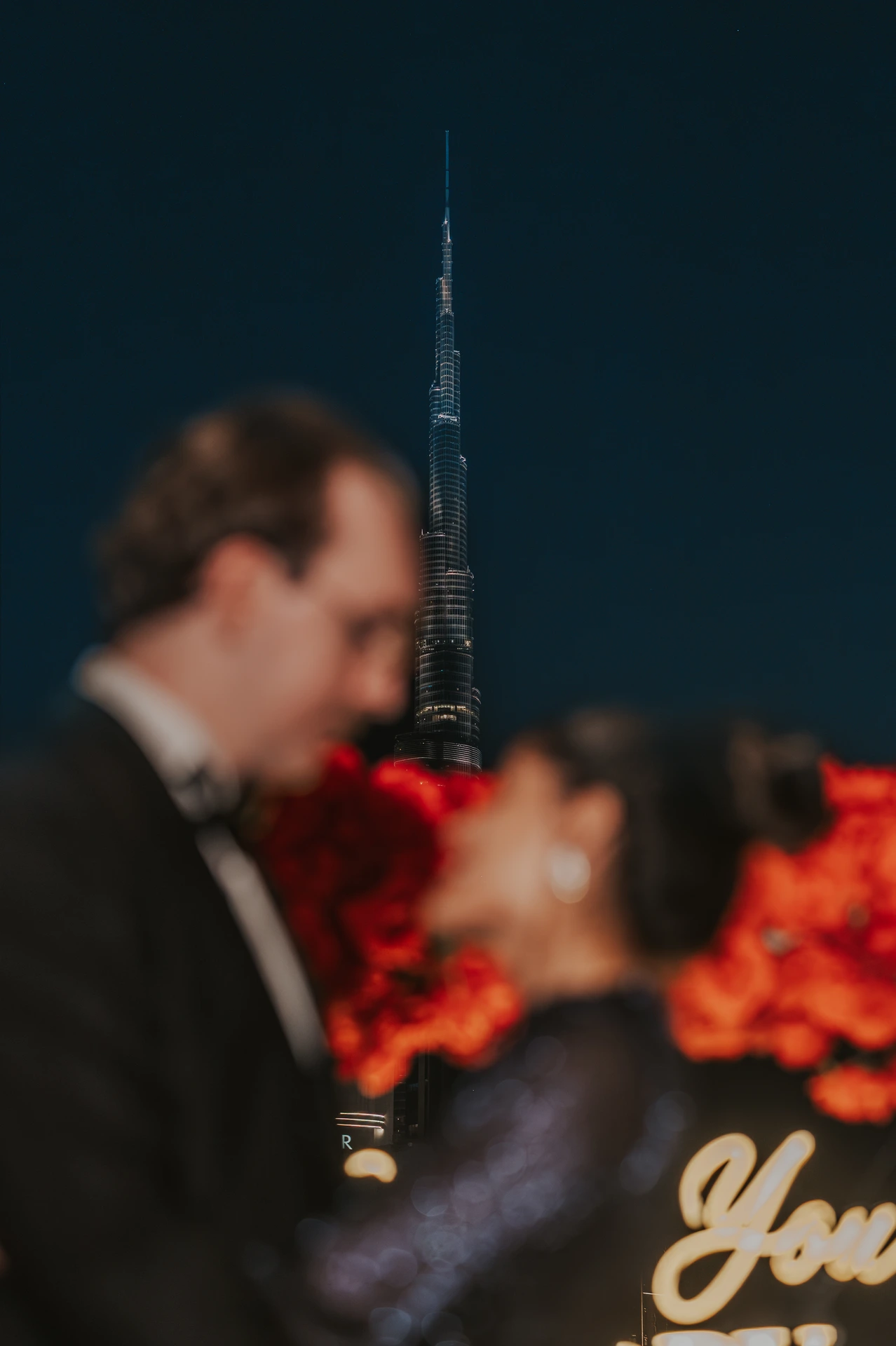 Rooftop proposal in Dubai