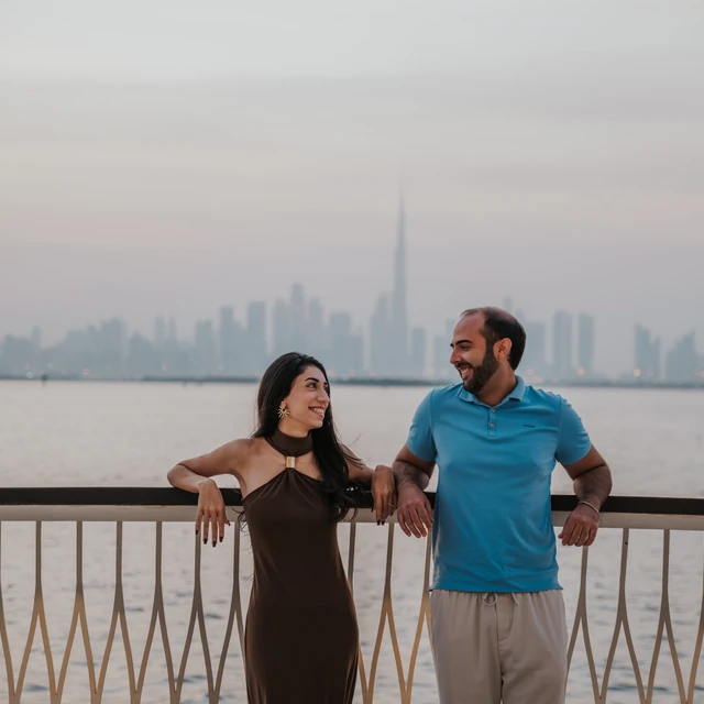 Sesja zdjęciowa dla par w Dubaju Sesja zdjęciowa pary w Dubaju w Creek Harbour.