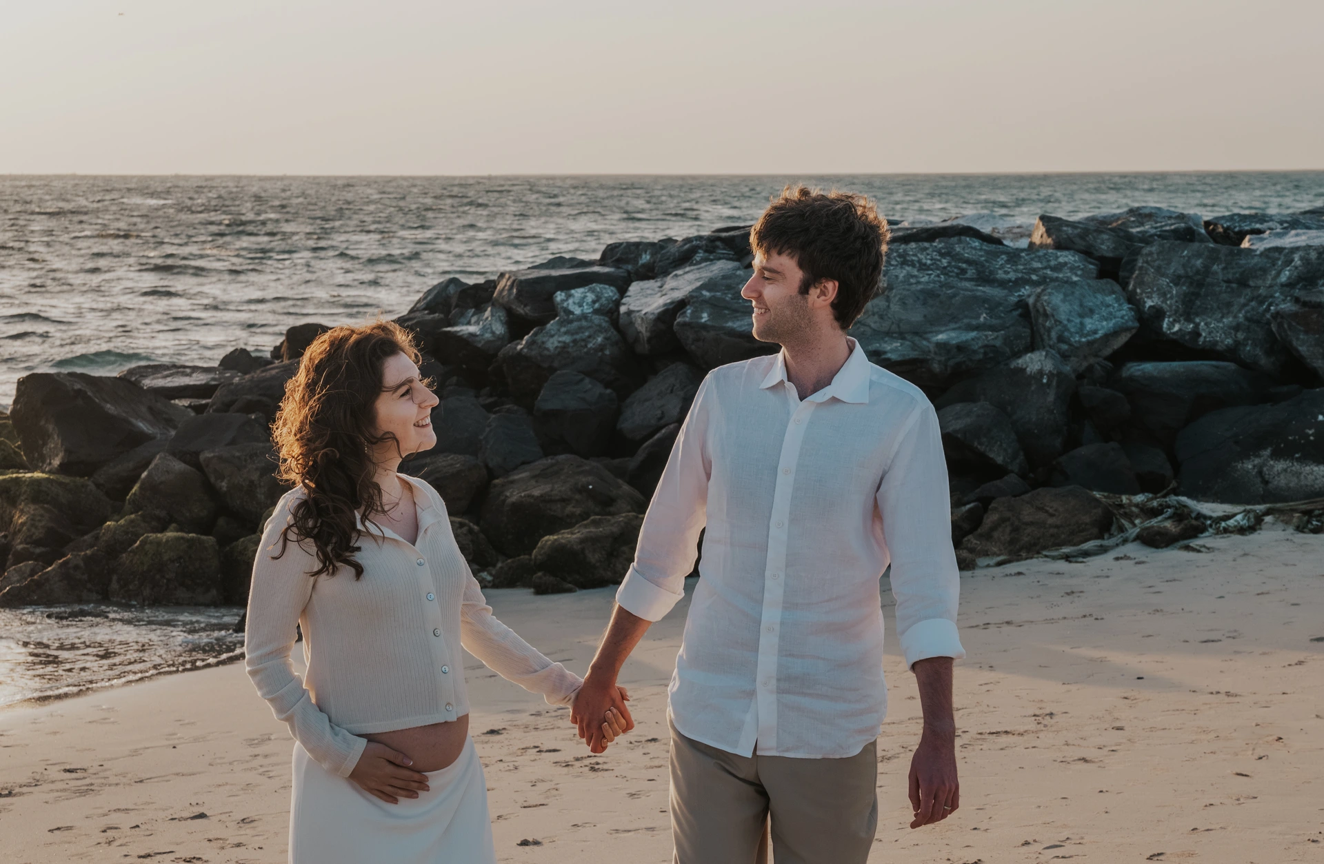 Sesja zdjęciowa pary w Dubaju.