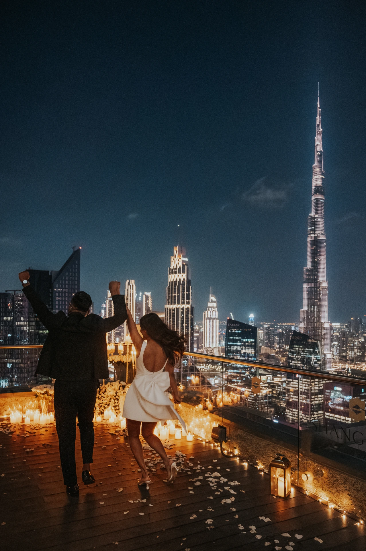 Shangri-La rooftop proposal in Dubai Shangri-La rooftop proposal in Dubai
