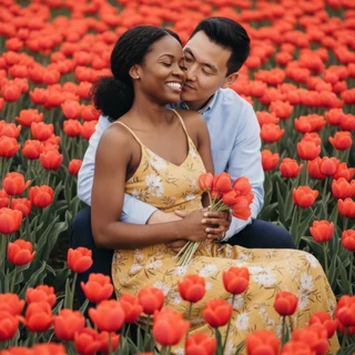 Travaya photoshoot Travaya photoshoot in tulip fields