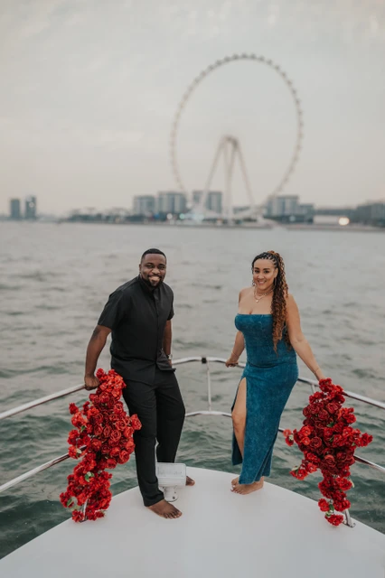Private yacht proposal Dubai